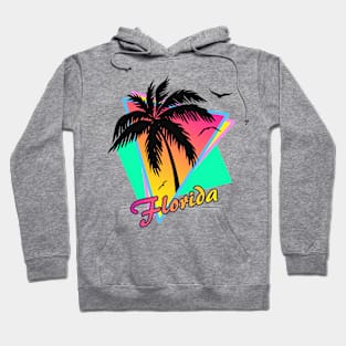 Florida Cool 80s Sunset Hoodie